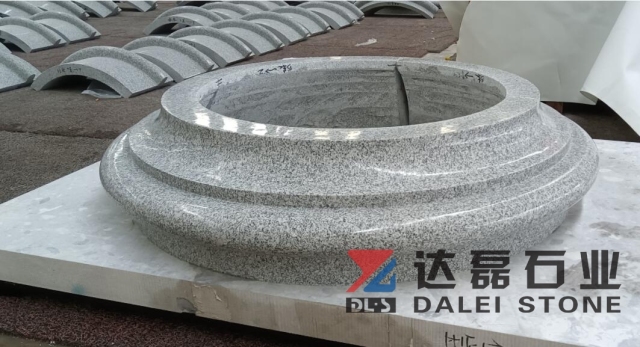 Dalei Manufacture Granite Columns With G603 Granite Polished