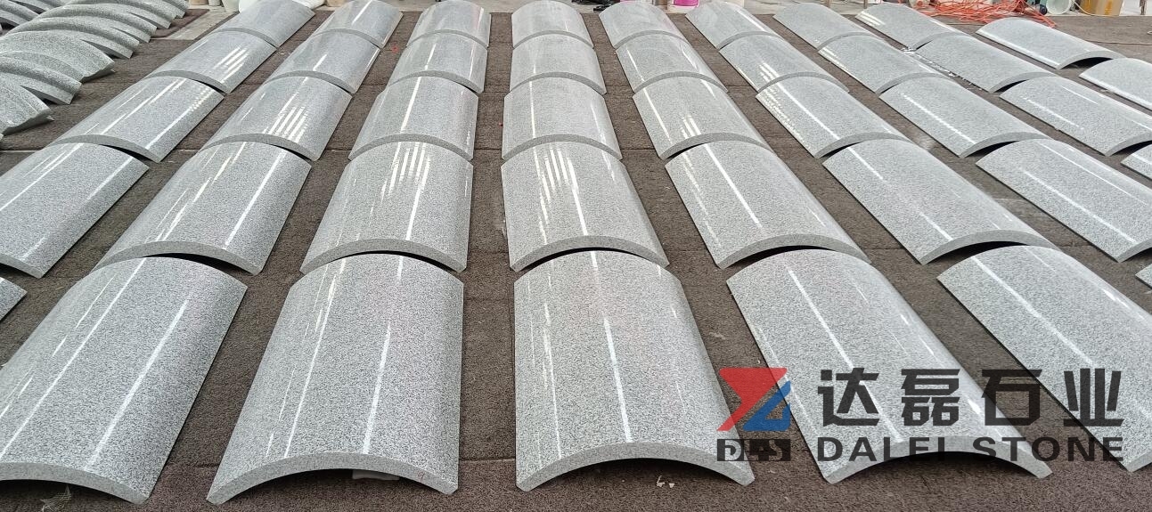 Dalei Manufacture Granite Columns With G603 Granite Polished