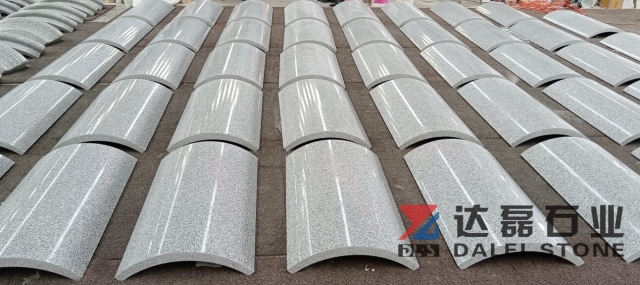 Dalei Manufacture Granite Columns With G603 Granite Polished