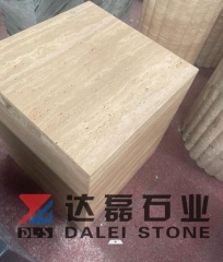 Stone Outdoor Backyard Morden Fireplaces Beige Travertine