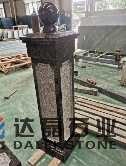 Tan Brown GRanite Balustrade King Post