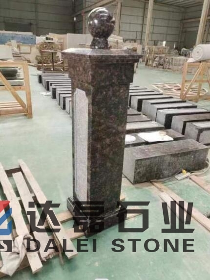 Tan Brown GRanite Balustrade King Post