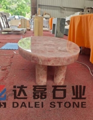 Pink Onyx Coffee Table Stone Funiture Fashion Stone
