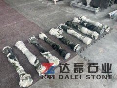 Green Jade Marble Baluster Cut by CNC Machine