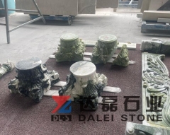 Green Jade Marble Caving For Corinthian Columns Top 240524003