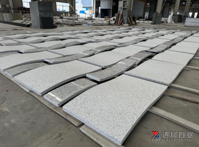 American White Galaxy Granite Flamed Tiles Wall Cladding