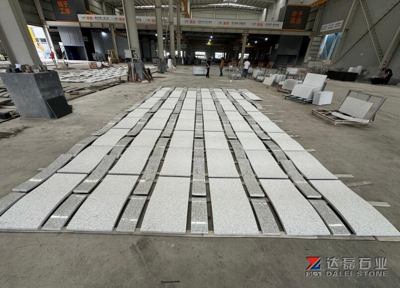 American White Galaxy Granite Flamed Tiles Wall Cladding