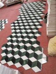 Carrara White Nero Marquina Indian Green Marble Match Together