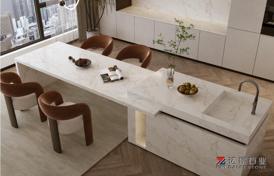 NC7503 Quartz Countertops Kitchen Island Countertops