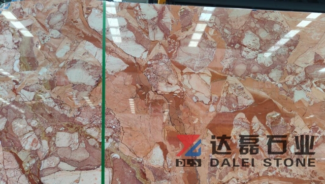 Calacatta Red Marble Big Slabs Wholesale From Dalei Stone Warehouse
