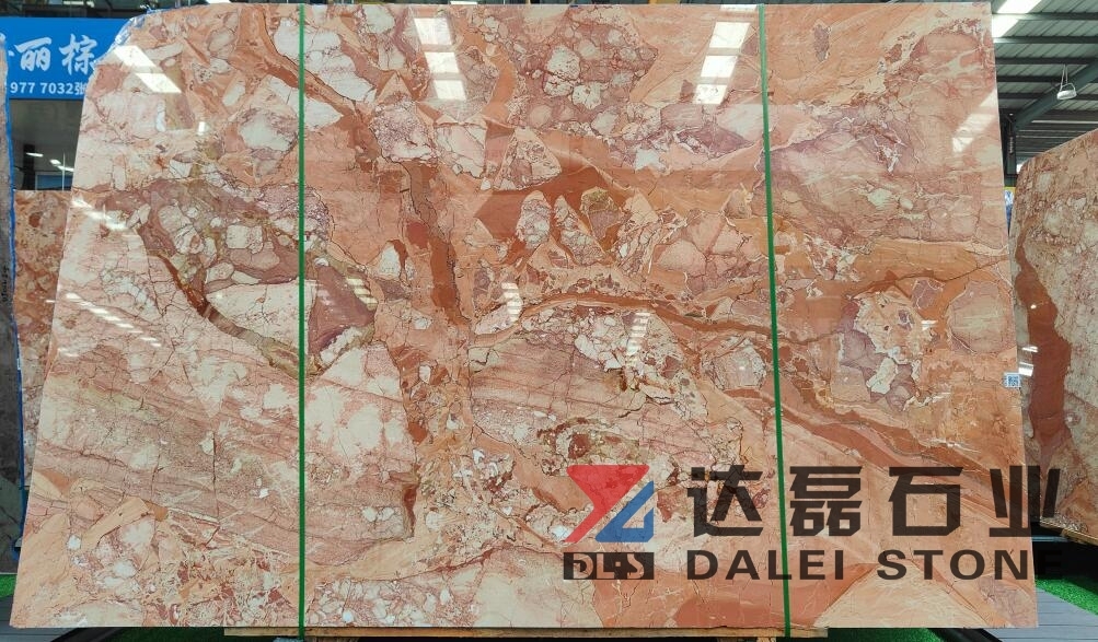 Calacatta Red Marble Big Slabs Wholesale From Dalei Stone Warehouse