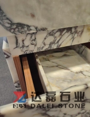 Calacatta Viola Marble Vanity Top Combine With Wooden Cabinet Cover Marble