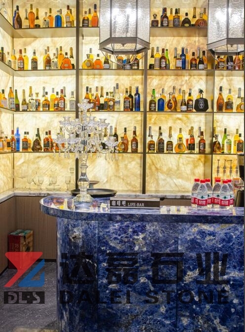 Natural Bolivian Blue Bar Counter