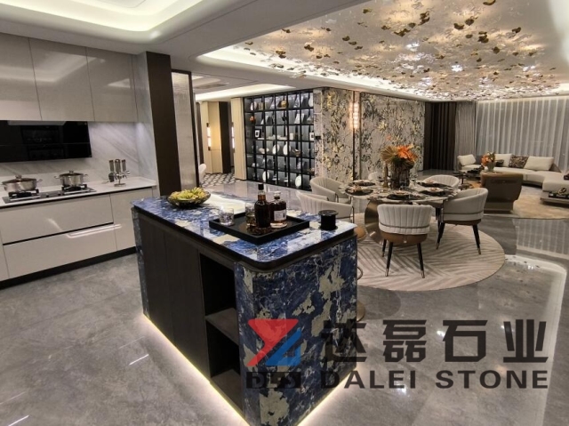 Natural Bolivian Blue Bar Counter