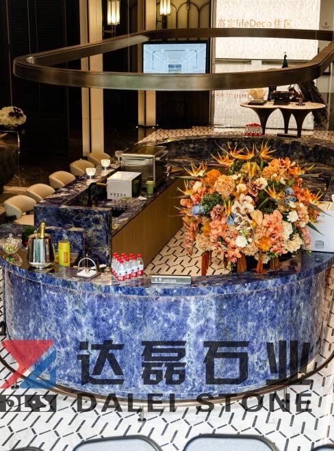 Natural Bolivian Blue Bar Counter