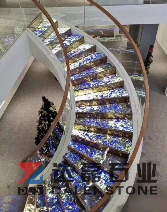 Own Factory Cut Natural Stone Bolivian Blue Steps Stairs