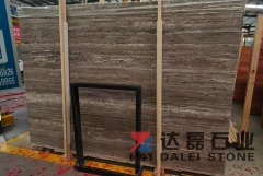 Iran Grey Travetine Honed Finish Slabs and Tiles
