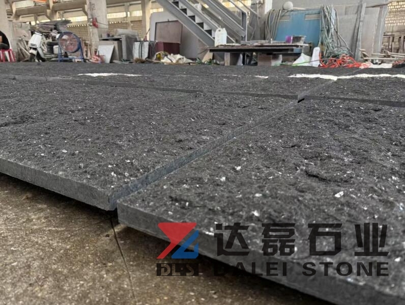 Angola Black Natural Splite Finish Way Wall Cladding