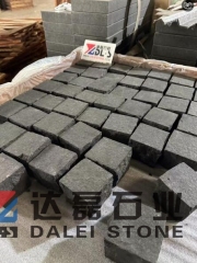 Black Basalt Cube Stone Natural Split Finish Way