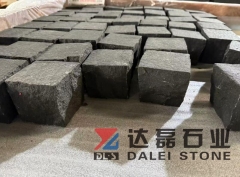 Black Basalt Cube Stone Natural Split Finish Way