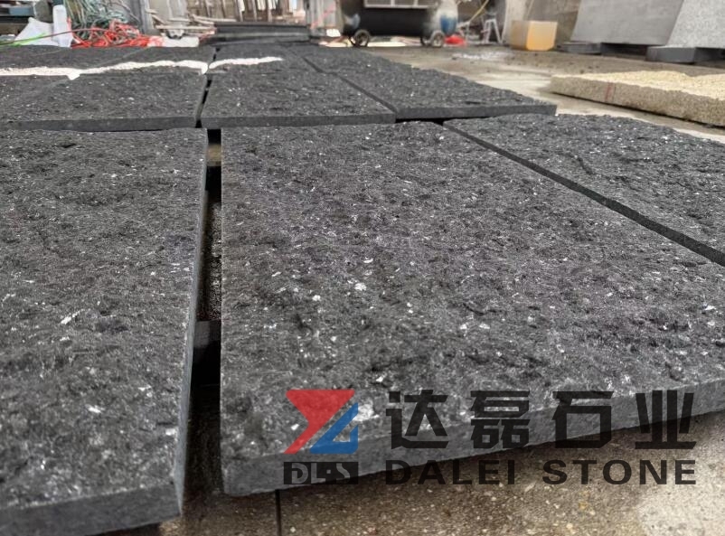 Angola Black Natural Splite Finish Way Wall Cladding