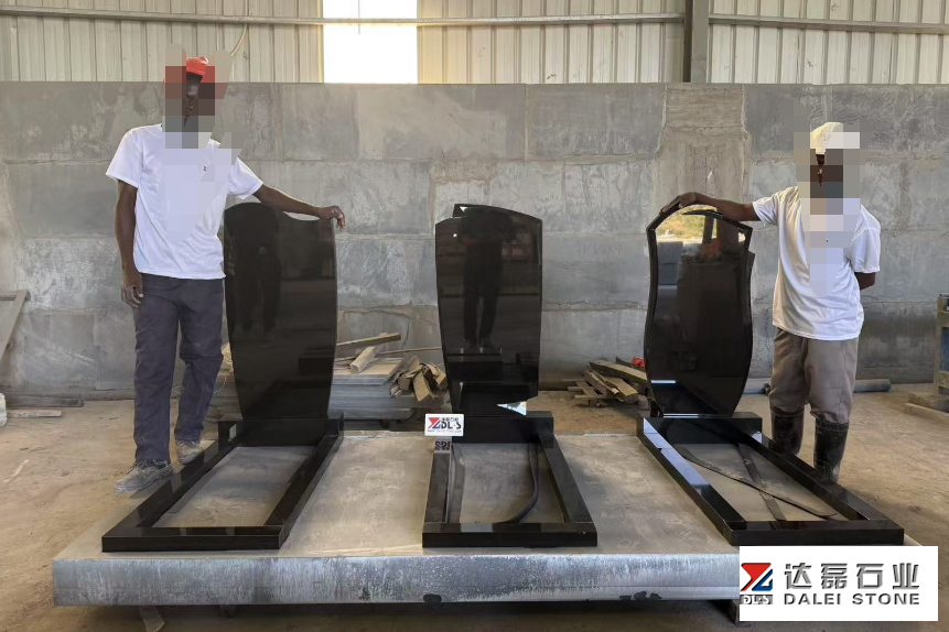 Zimbabwe Black Pure Black Granite Monuments Made in Local