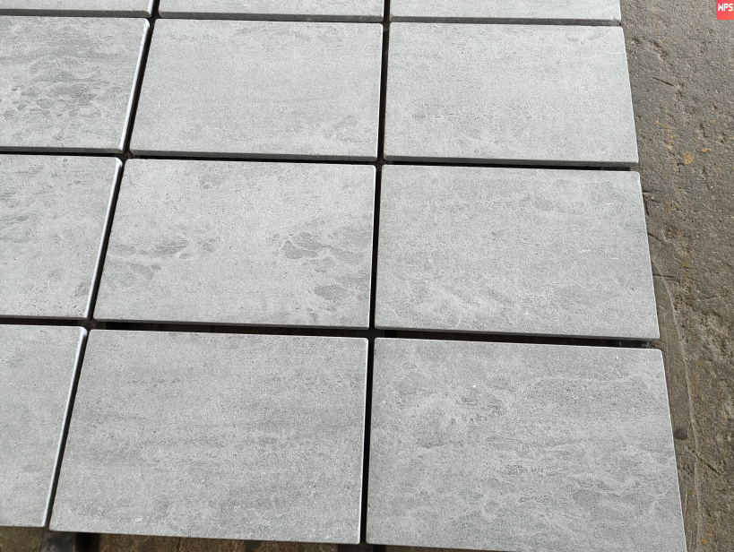 Moonlight Grey Marble Ace Wash and Brush Tumble Tiles