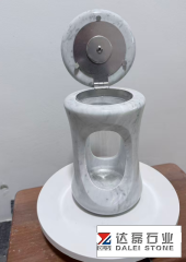 Carrara White Round Design Latterns