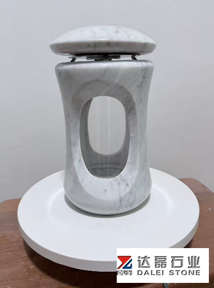 Carrara White Round Design Latterns