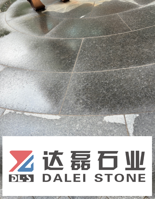 Angola Black Cube Stones Fountain Side Stones in Round