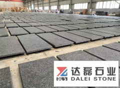 Angla Black Flamed Brush Paving Stones Tiles