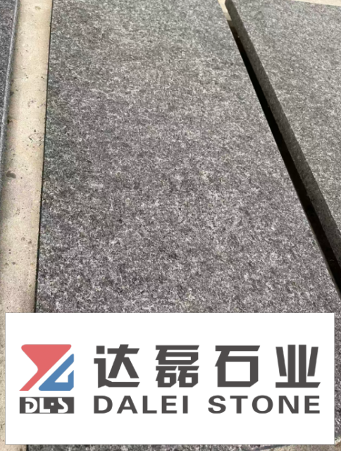 Angla Black Flamed Brush Paving Stones Tiles