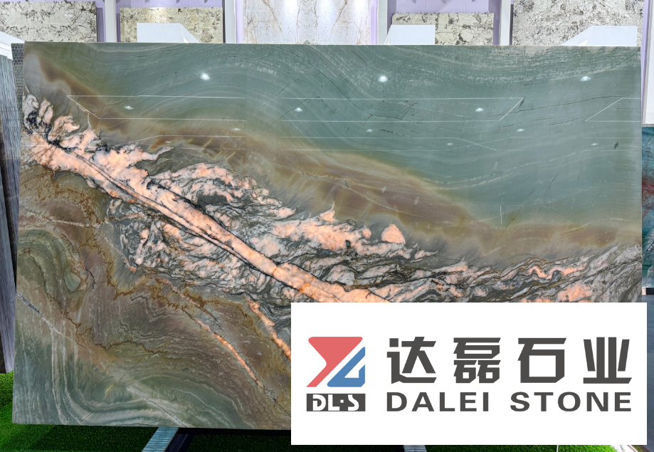 Brazil Natural Stones Natural Quartize Green Color