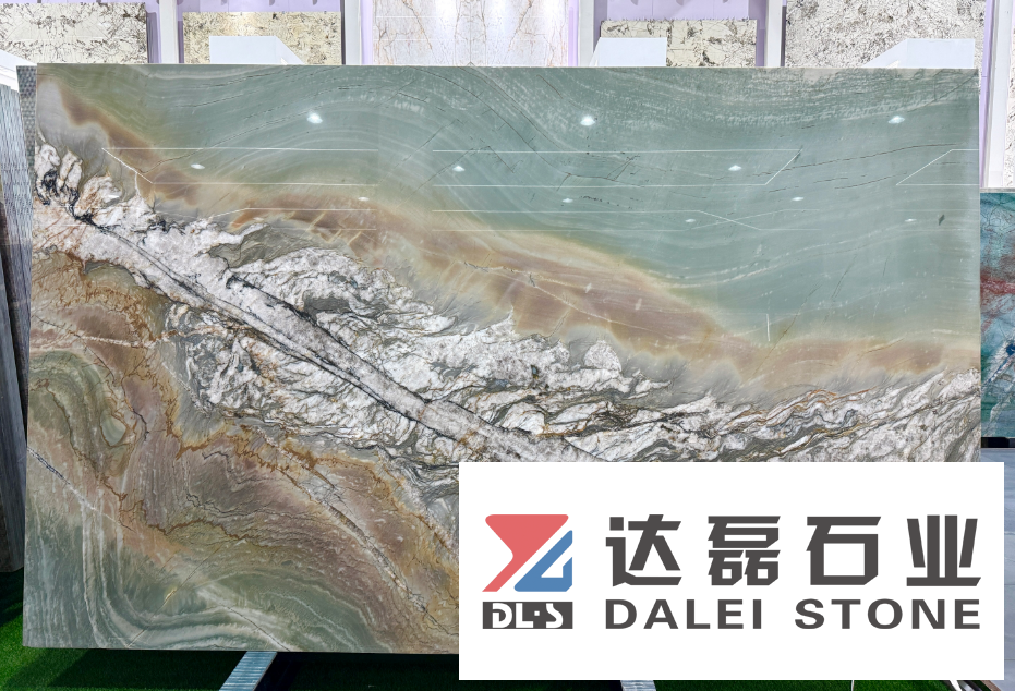 Brazil Natural Stones Natural Quartize Green Color