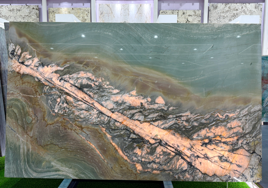 Blue Crystal Natural Quartzite Stone Brazil Kitchen Countertops