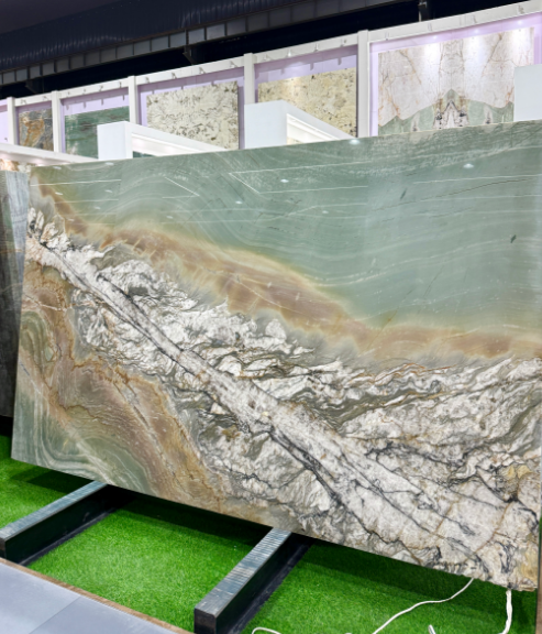 Blue Crystal Natural Quartzite Stone Brazil Kitchen Countertops