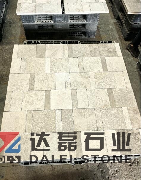 Beige Limestone Tumble Finish Way Floor tiles