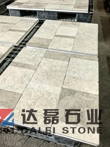 Beige Limestone Tumble Finish Way Floor tiles