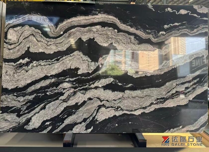 China Local Granite Cosmic Black Granite Big Slabs Polished