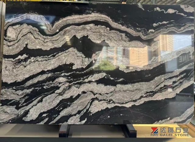 China Local Granite Cosmic Black Granite Big Slabs Polished