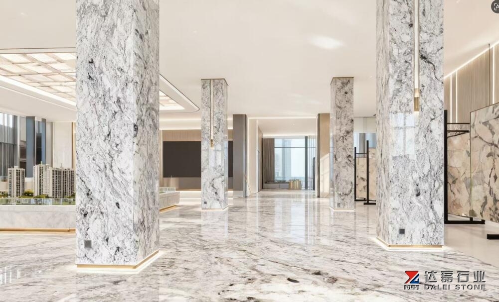 Silver Grey Granite Big Slabs Floor Tiles Polished