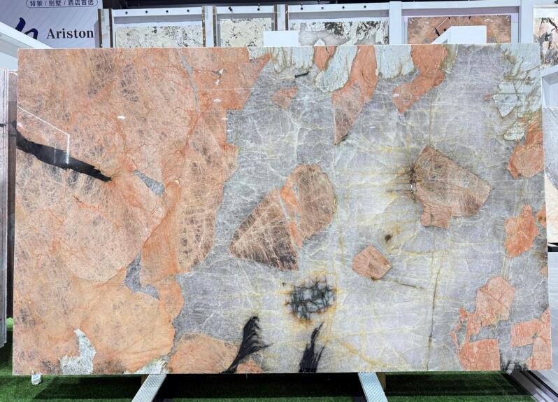 Brazil Natural Quartize Slabs Pink Marble Big Slabs