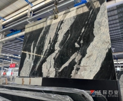 China Local Granite Cosmic Black Granite Big Slabs Polished