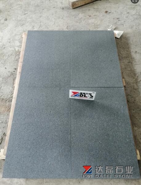 G38 Granite Tiles Black Stone Tiles Flamed Brush