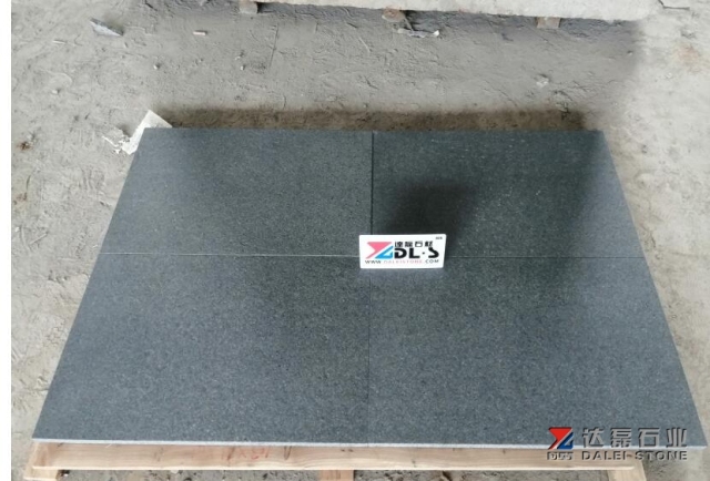 G38 Granite Tiles Black Stone Tiles Flamed Brush