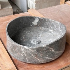 Fior Di Pesco Carnico Grey Marble Vessel Sink