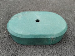 Oval Amazon Green Marble Vessel Sink Luxury Bathroom Decor