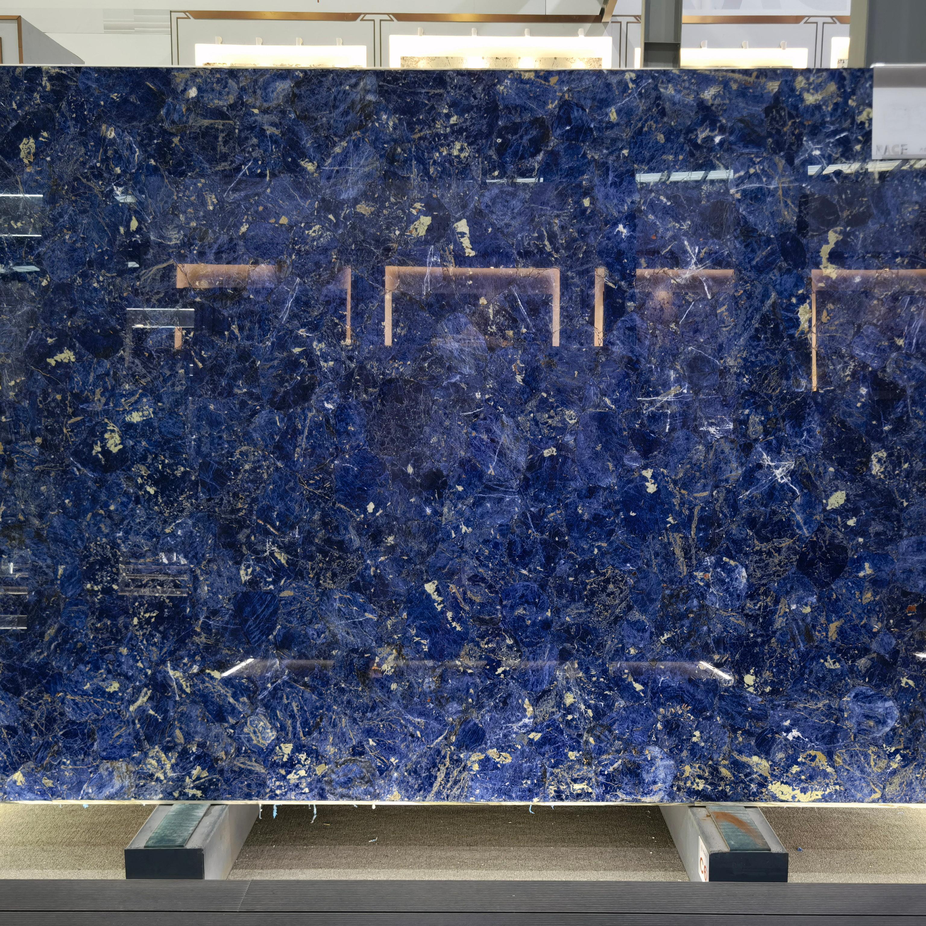 Bolivian Blue Marble Slab Luxury Natural Stone