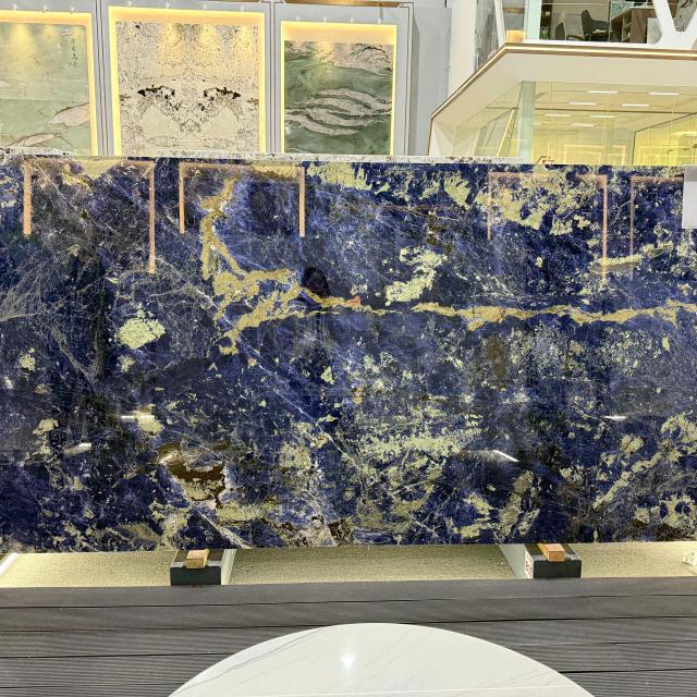 Bolivian Blue Marble Slab Luxury Natural Stone