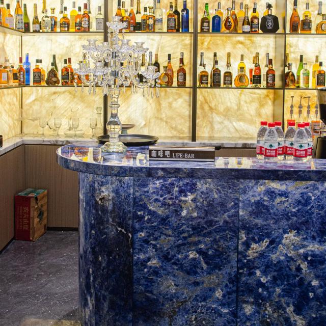 Bolivian Blue Marble Slab Luxury Natural Stone